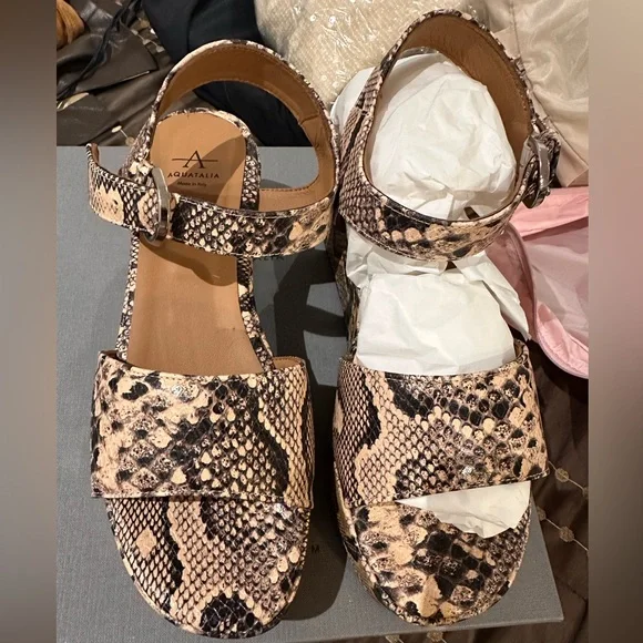 Snake skin wedges - Picture 3 of 4